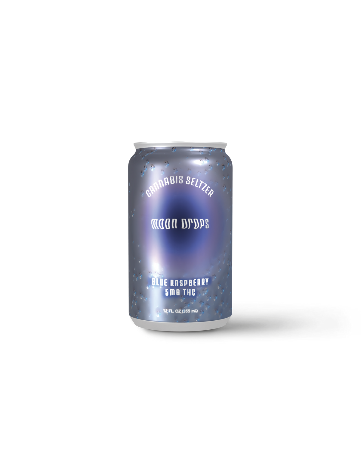 Moon Drops 5mg THC Blue Raspberry Seltzer (4 pack)