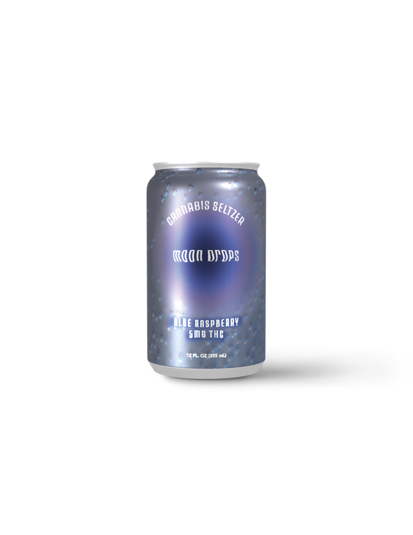 Moon Drops 5mg THC Blue Raspberry Seltzer (4 pack)
