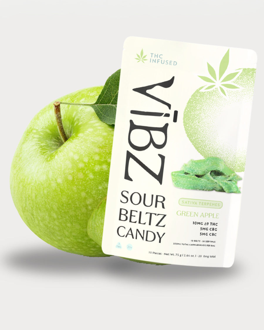 Green Apple Sativa Sour Belt – 10mg Delta 9 THC