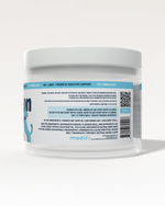 Container with label on a white background