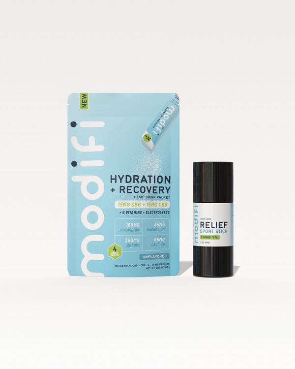 Modifi hydration and recovery product on a white background