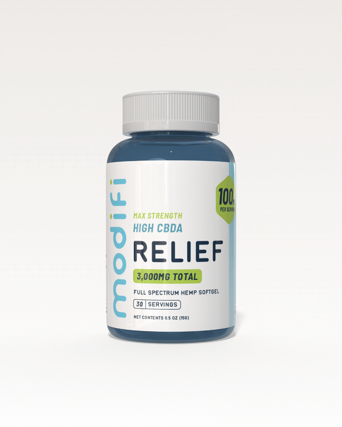 100mg High CBDA Relief Full Spectrum Hemp Softgel - Modifi Brands