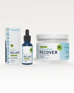 products including a bottle, dropper, and container with 'modifi' branding on a white background.