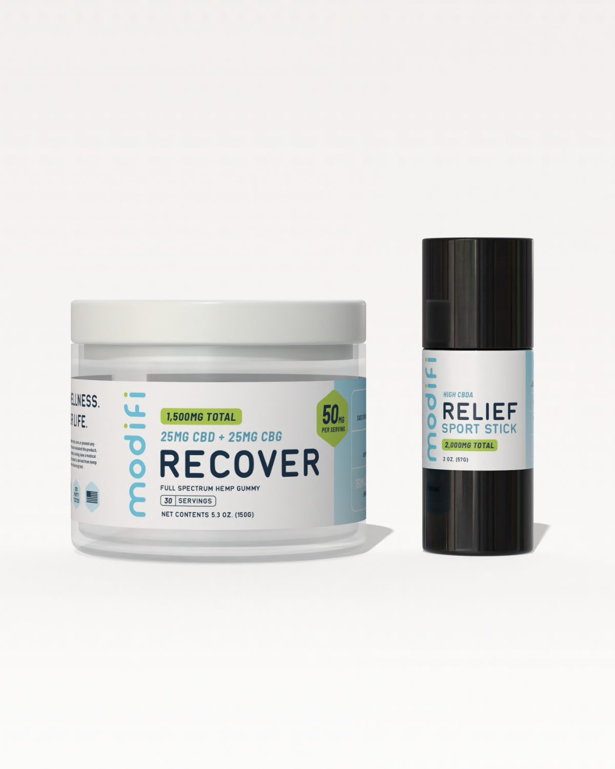 Modifi Recover Bundle | CBD Sport Stick & Recovery Gummies