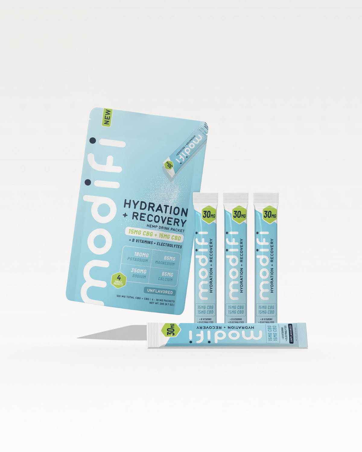 TRUE テルペン アトマイザー CBD CBG 10ml リカバリー Hemp Hydration & Recovery Drink 4-Pack | Modifi Brands - Modifi Brands